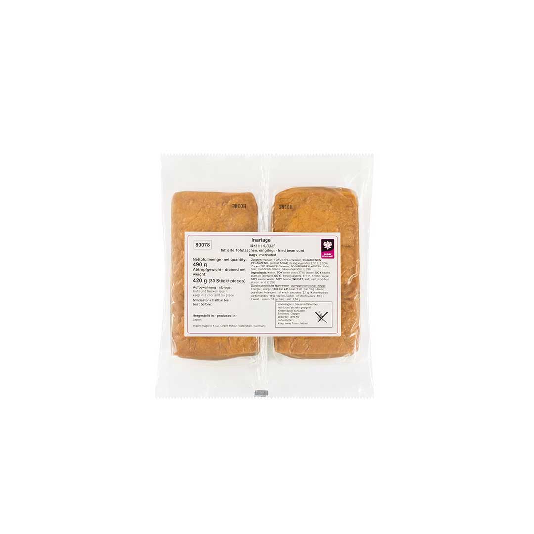 Verpackte Inariage Tofu-Taschen 420g für Sushi