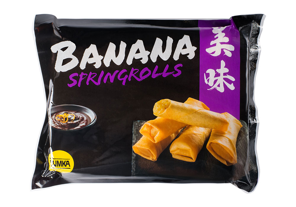 Bananen-Frühlingsrollen